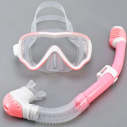 BowLift | AquaJuni Kids Diving Mask with Snorkel | Anti-Fog & Leak-Proof | Tempered Glass & Silicone | For Boys & Girls 7–15 Years
