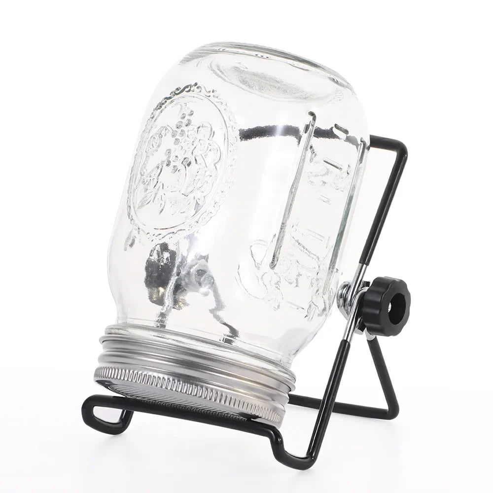 BowLift | VitaKeim Sprouting Jar Set | Stainless Steel Strainer Lid | For Fresh Sprouts at Home | 16oz & 32oz