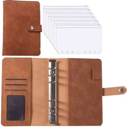 BowLift | Financial Planner Leather Multi Pocket Bill Organizer Notebook
