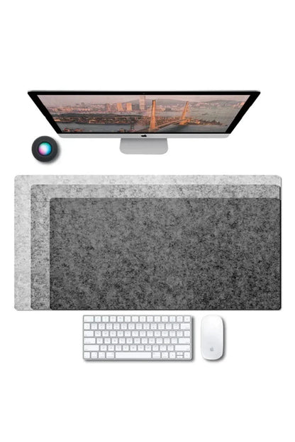 Desk pad made of soft wool felt