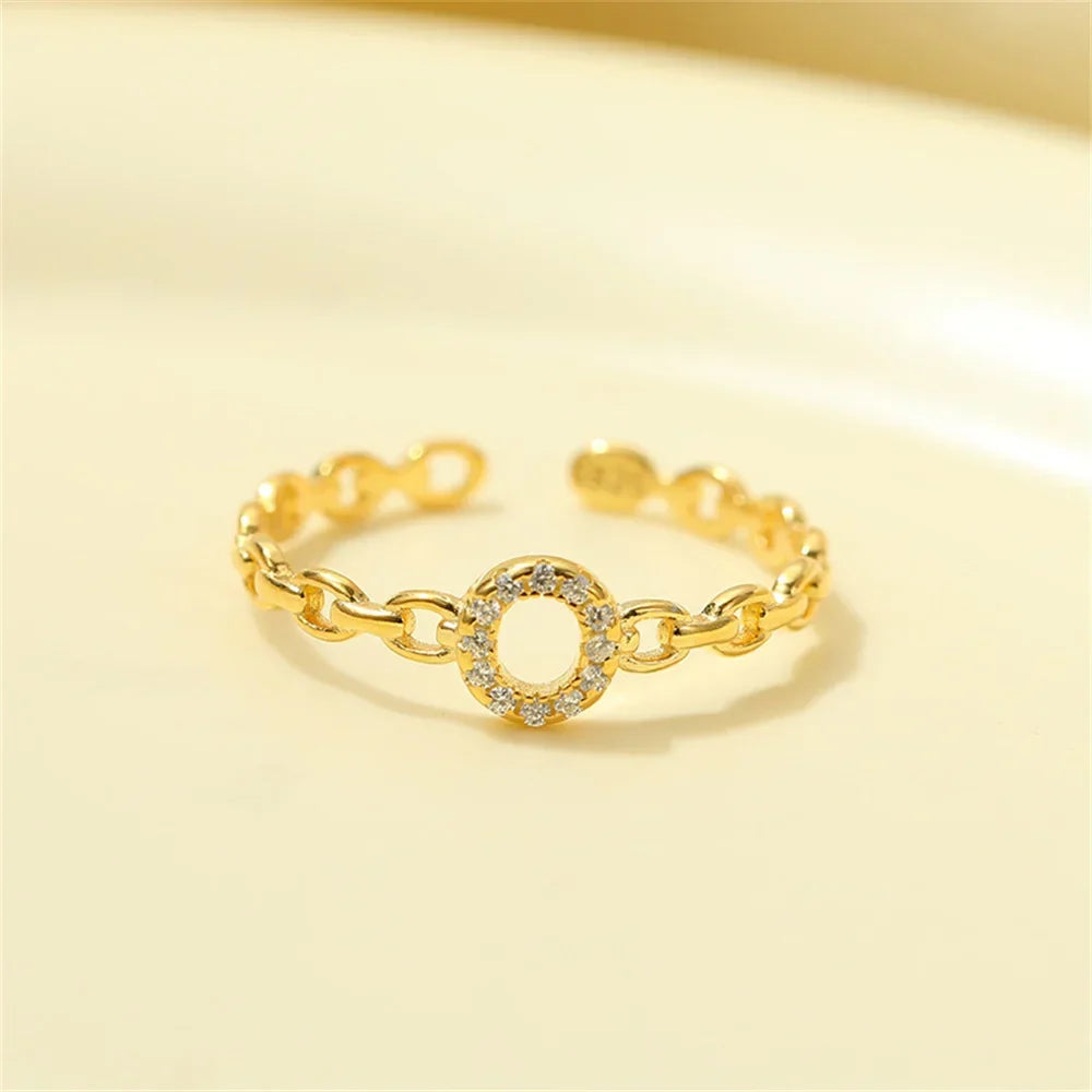 BowLift | Dainty Diamond Letter Initial Ring