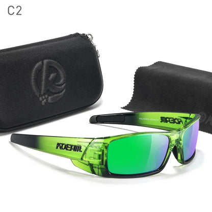 Photochromic sunglasses Black frame with case | Karnz