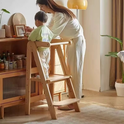 Skanto Skanto | Modern Folding Step Stool for Kids Kitchen Helper Tower - Safe & Versatile Child Aid