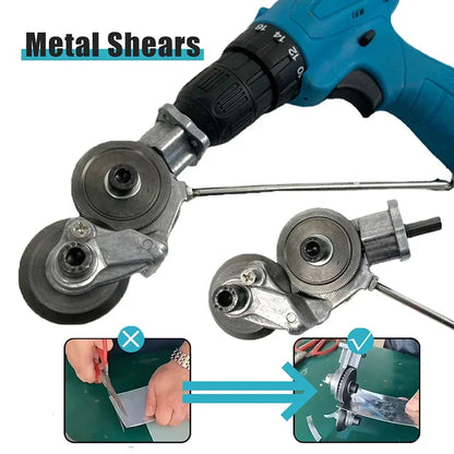 Skanto | Sheet Metal Cutter: Double-Headed High-Speed Rotor Blades for Free Cutting of Metal Sheets - Sharp Cutting Tool