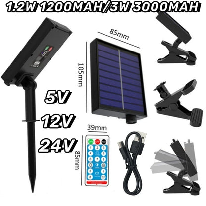 BowLift | Solar control box LumiBox SolarControl | With remote control & 8 lighting modes | For LED string lights | Indoor & outdoor use