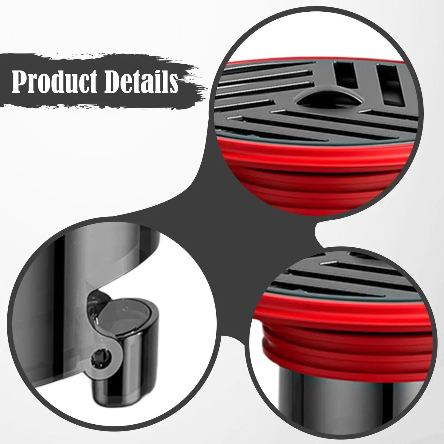 AquaShield Compact Floor Drain – Stainless Steel & Silicone Backflow Protection for Bathroom, Shower & Kitchen Bowlift