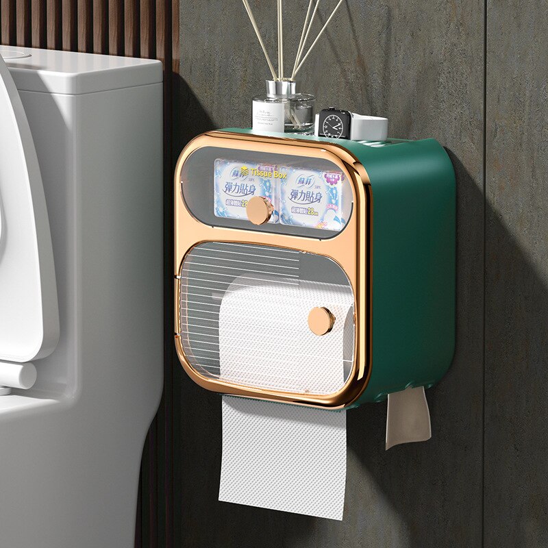 Skanto | MultiBox Wall-Mounted Toilet Paper Towel Storage Box