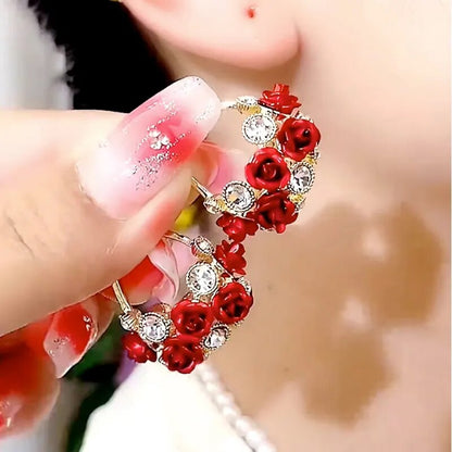 BowLift | Rose Romance Stylish Zircon Earrings