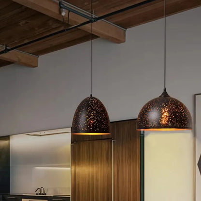 Skanto | Vintage Iron Pendant Lamp in Scandinavian Retro Loft Style