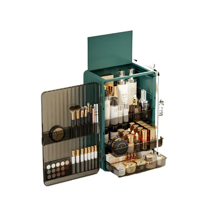 Skanto | Luxo Luxury Makeup Storage Box – Dustproof Cosmetic Organizer with Magnetic Door