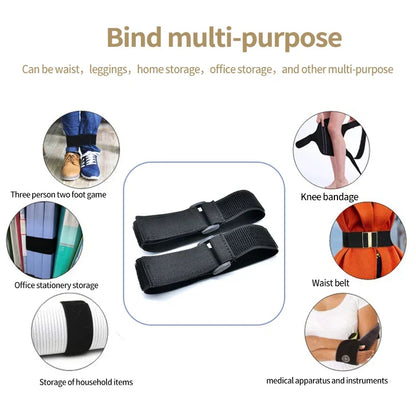 Skanto | Adjustable Elastic Reversible Buckle Nylon Magic Band - Velcro Cable Ties, Velcro Straps, Adhesive Fastening Tape (2/5 PCS)
