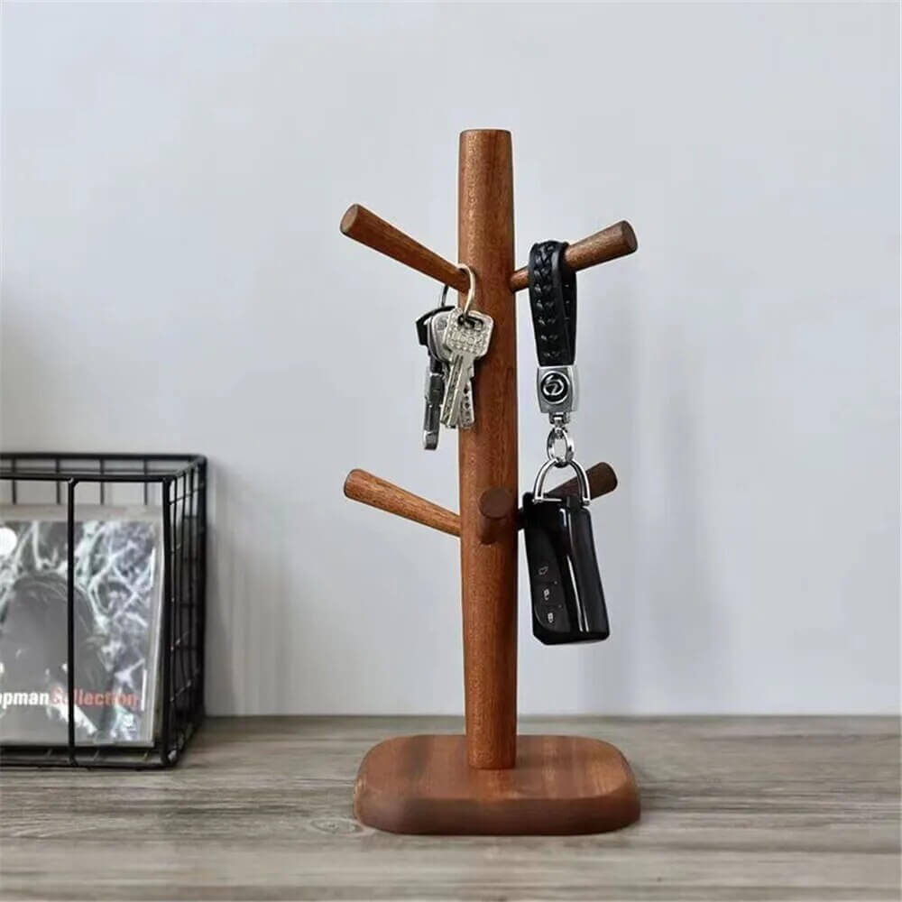 Sturdy Wooden Cup Holder: Cup Tree in Various Shapes + Colors
