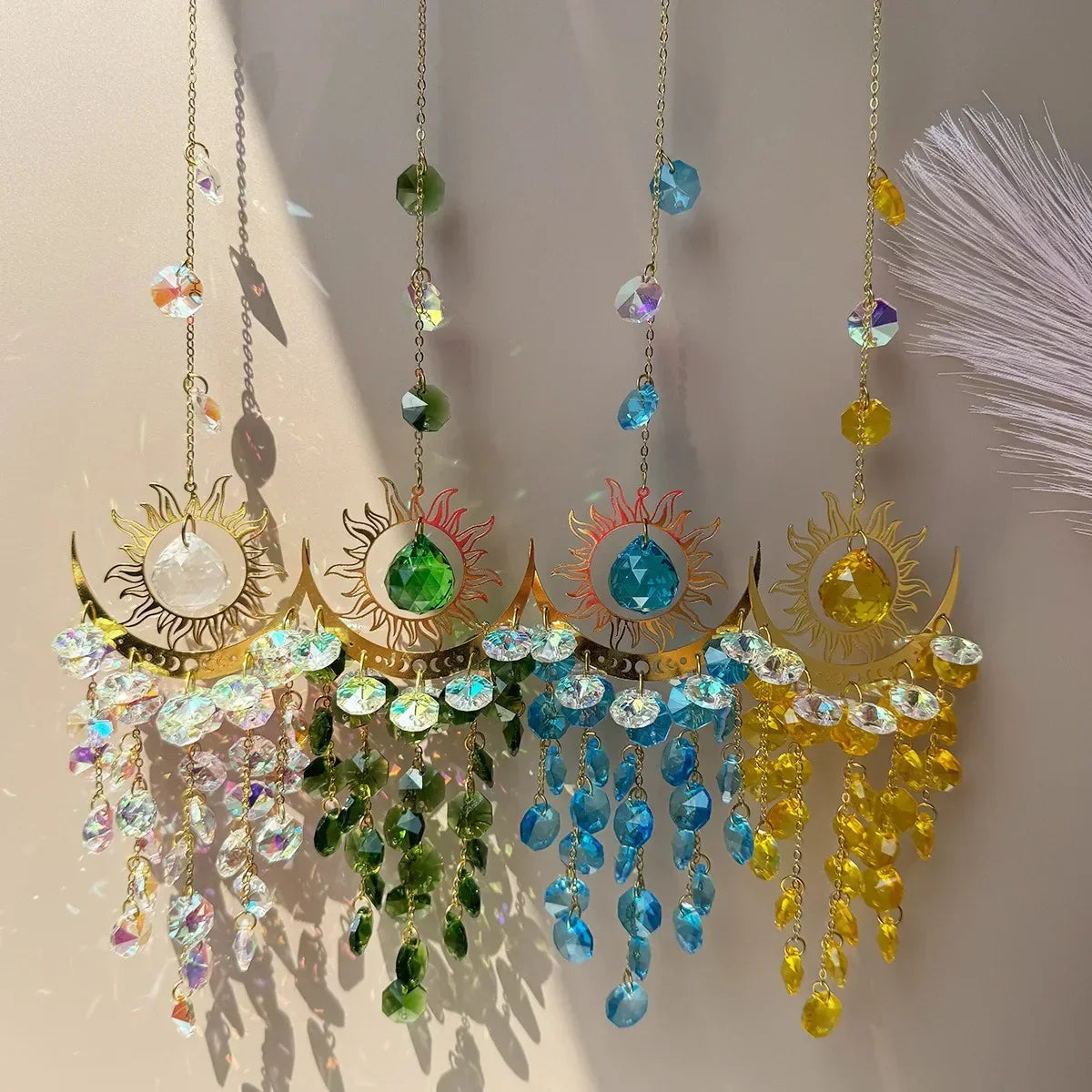 Skanto | Radiant Moonlit Quartz Prism Suncatcher