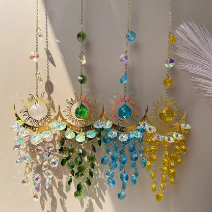 Skanto | Radiant Moonlit Quartz Prism Suncatcher