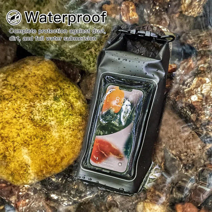 BowLift | AquaVault Waterproof Dry Bag 2L | With Touchscreen Window | Outdoor Bag for Kayaking, Trekking & Water Sports