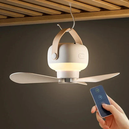 BreezeFlow - Rechargeable Ceiling Fan with Remote Control Karnz