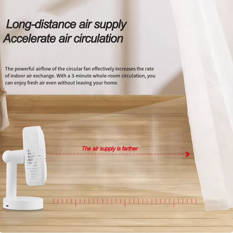 BowLift | USB Desktop Oscillating Fan with Adjustable Head and Powerful Airflow