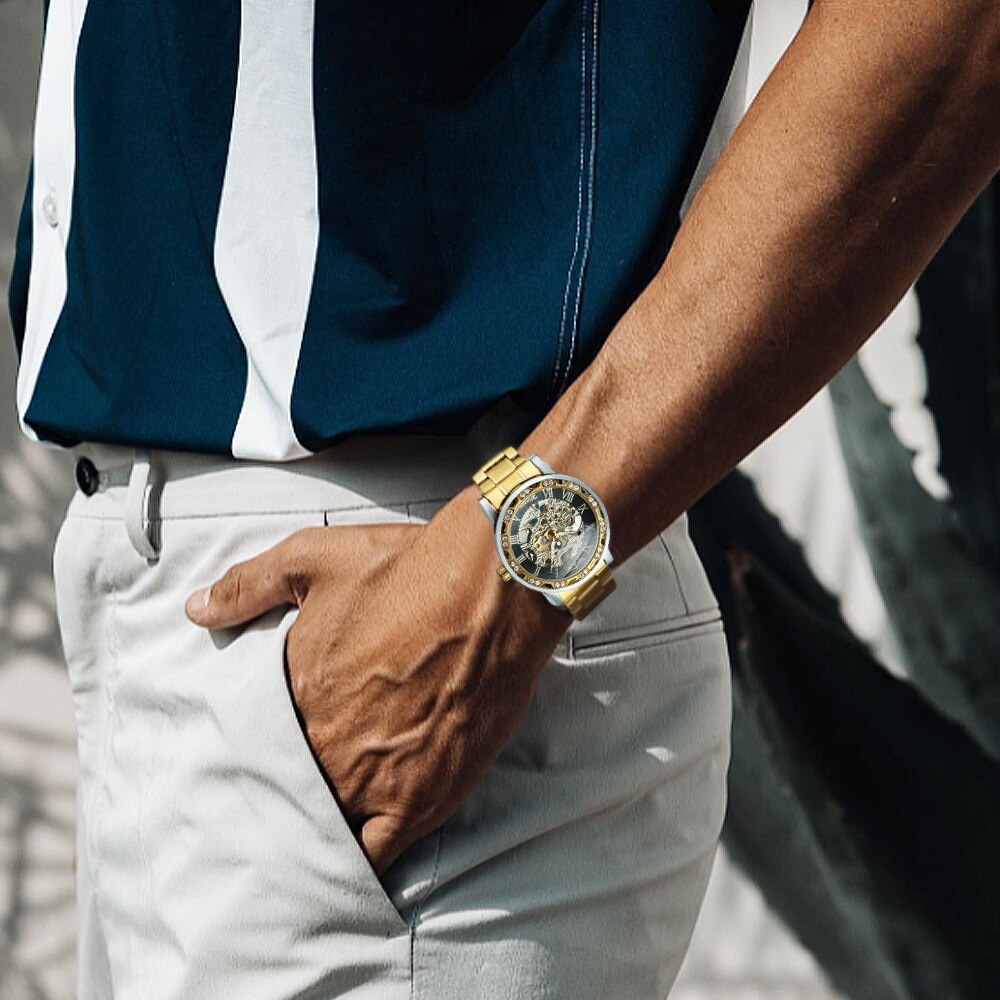 Brehn | Luminescent Mechanical Titanium Skeleton Watch