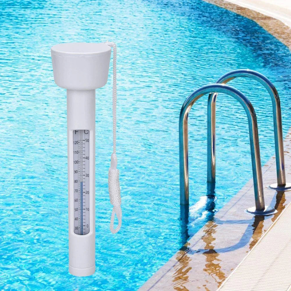BowLift | THERMAVIA Pool thermometer | Floating water thermometer 0–50 °C | For pool, hot tub, spa & thermal bath | Waterproof & easy to read