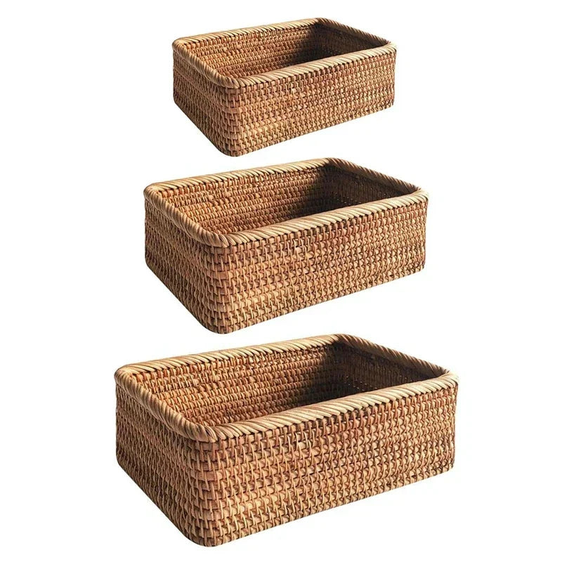 Skanto | Handwoven Rattan Willow Basket for Storage