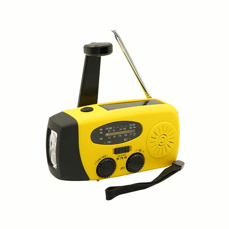 Emergency solar radio