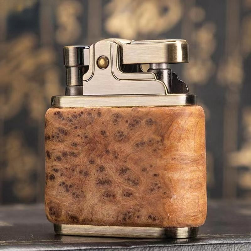 Wooden Vintage Spark Kerosene Lighter | Bowlift