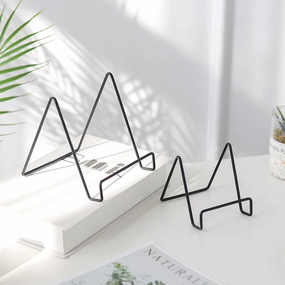 Skanto | Iron Art Multi-Use Display Stand: Versatile Magazine, Dishware, Photo, and Book Holder for Home Decor