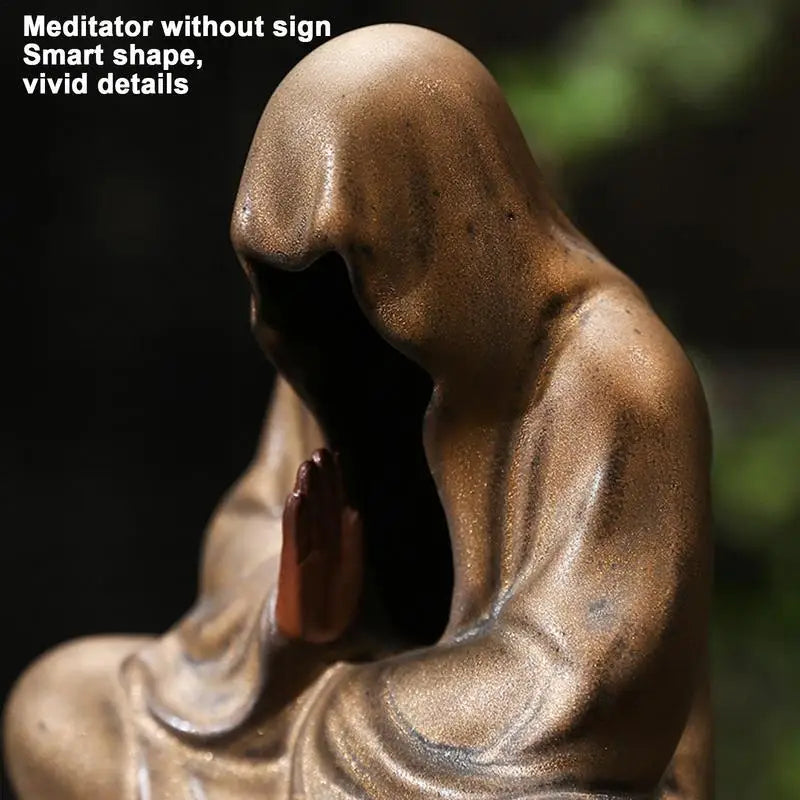 Meditative Monk Incense Holder