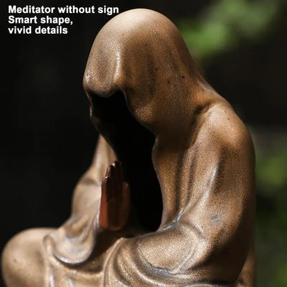 Meditative Monk Incense Holder
