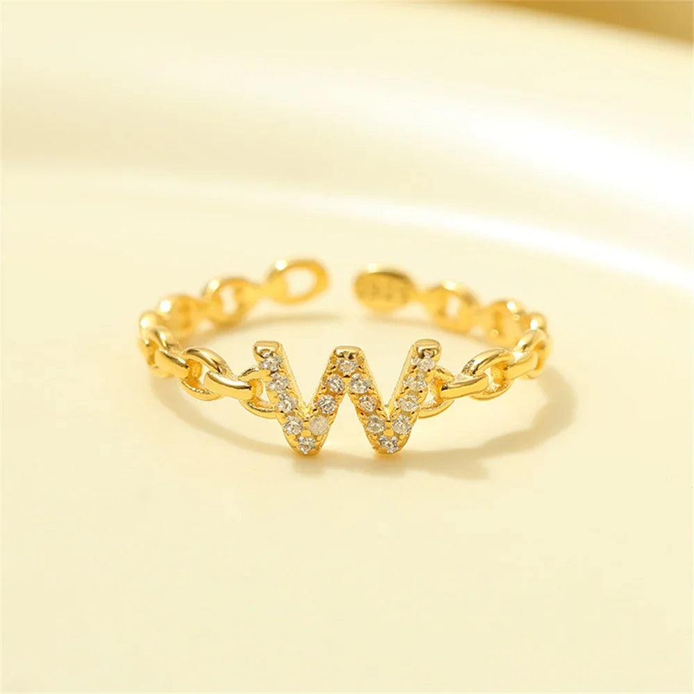 BowLift | Dainty Diamond Letter Initial Ring