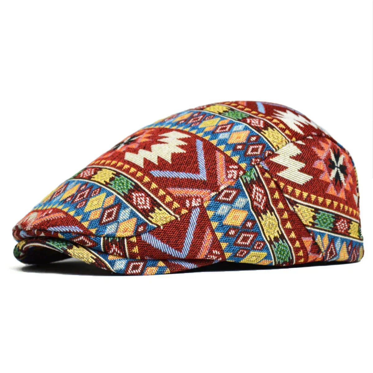 Skanto | Colorful Retro Flat Cap – Vintage-Inspired Cotton Hat for All Seasons