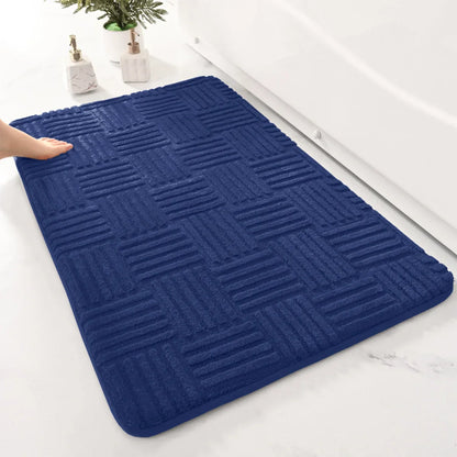 BowLift | Thick Striped Non-Slip Bath Mat with Soft and Absorbent Capability