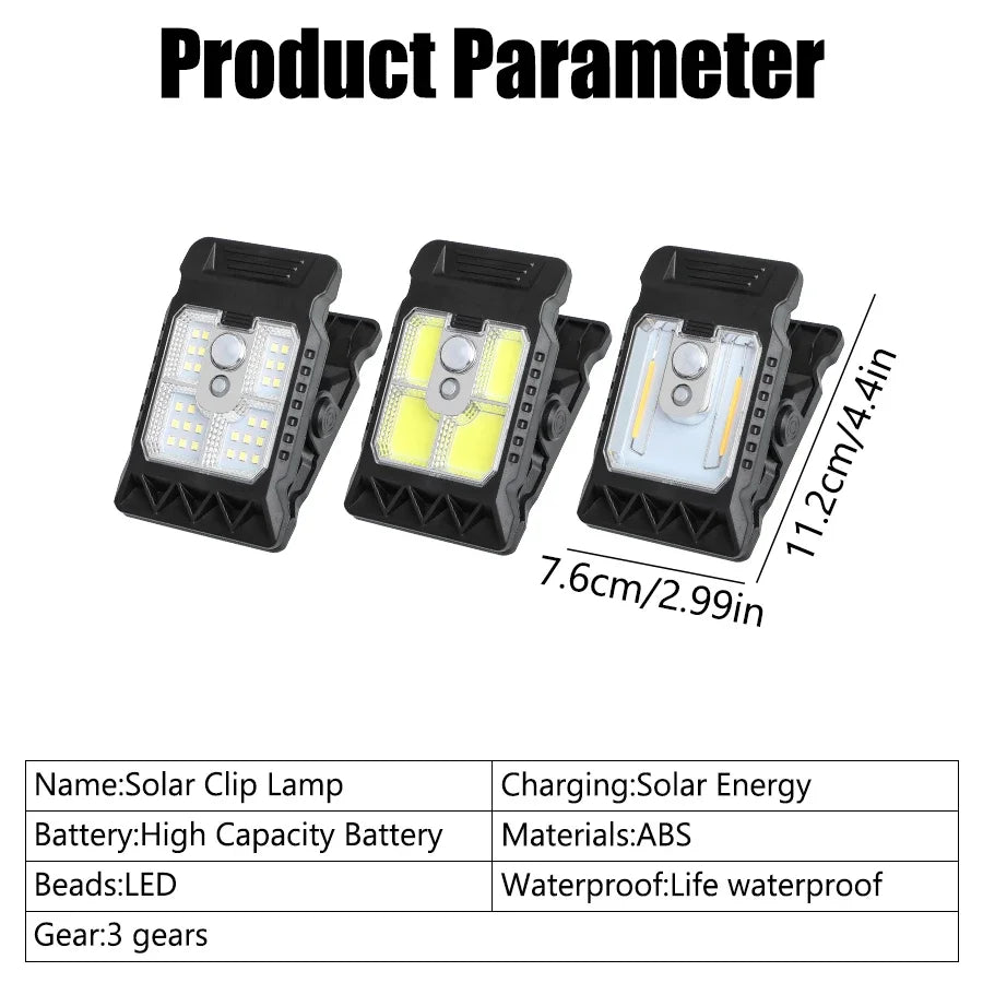 BowLift | Outdoor LED Solar Clip Light