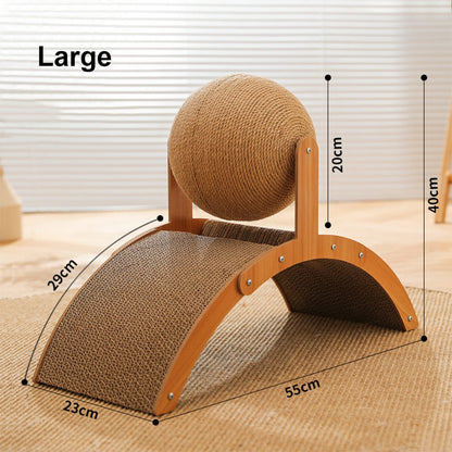 BowLift | Wooden Cat Fun Play Scratcher Board