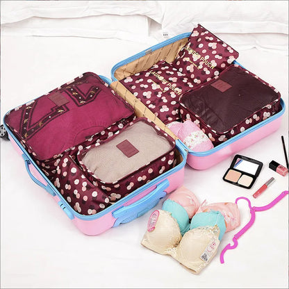 Karnz | TRAVORO Packing Cube Set | 6-piece | Waterproof & Extra Volume | Suitcase Organizer for Men