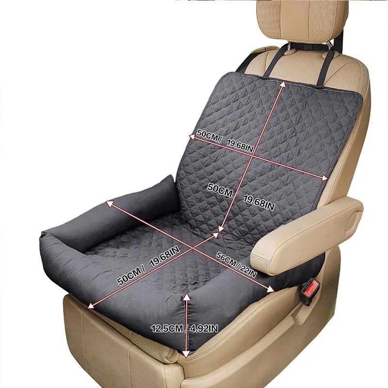 Karnz | Pawmodo Waterproof Dog Car Seat Cover | Portable Travel Bed for Car | Anti-Dirt | For Small & Medium Dogs