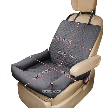 Karnz | Pawmodo Waterproof Dog Car Seat Cover | Portable Travel Bed for Car | Anti-Dirt | For Small & Medium Dogs