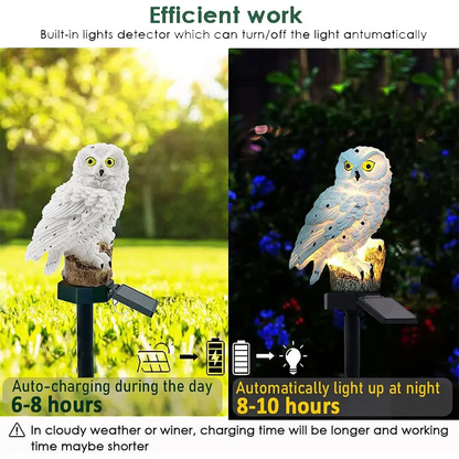 Environmentally friendly Solar Owl Garden Lights (2-pack)