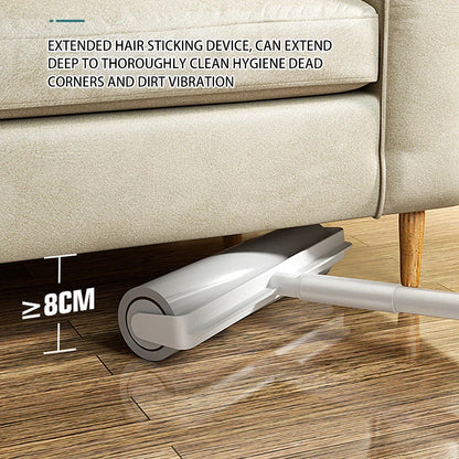 BowLift | LintFlex Lint Roller with Telescopic Handle | Extra Strong Adhesion | For Clothing, Furniture & Car Seats
