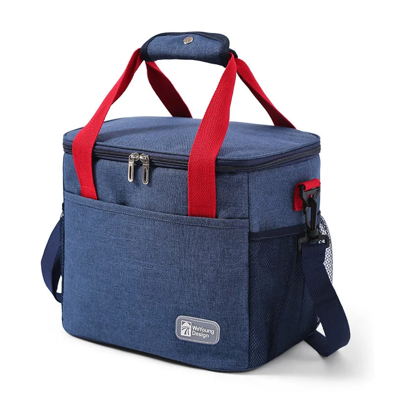 Skanto | Large Capacity Thermal Insulated Lunch Bag – Oxford Fabric Food Storage Picnic Bag, Portable Cooler Bag