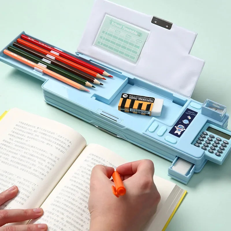 BowLift | Double-Sided Creative Calculator Cute Kids Pencil Case