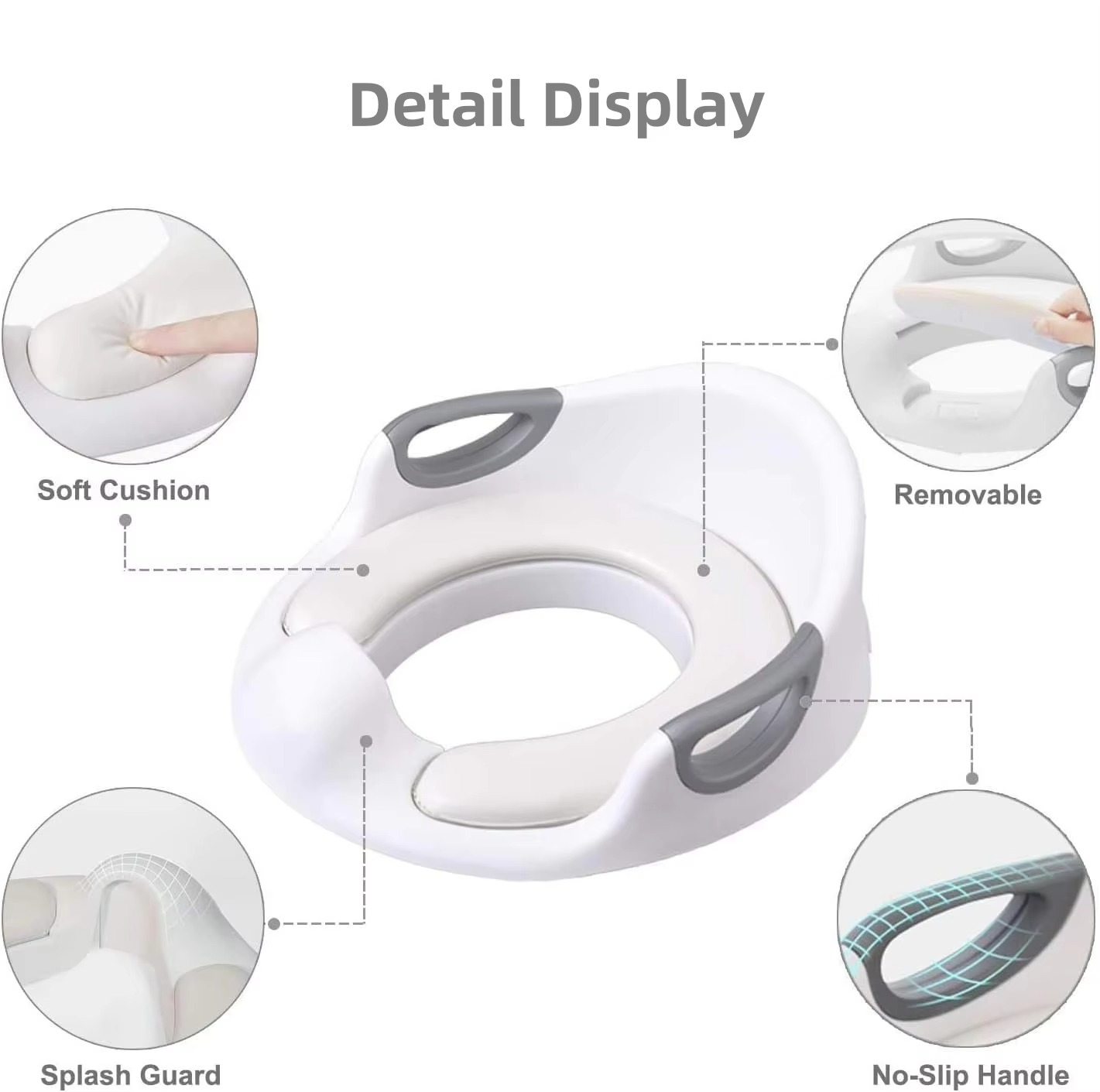 BowLift | Secure & Comfortable Toddler Potty Seat with Easy-Grip Handles