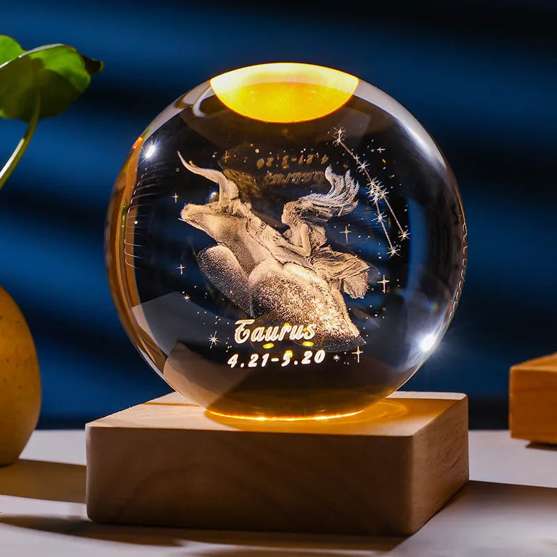 Constellation Crystal Ball Night Light | Karnz