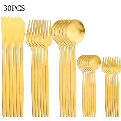 BowLift | RefinedTable | 30-piece cutlery set