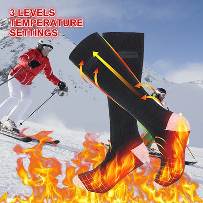 Skanto | Thermavolt Heated Socks | 3 Heat Settings | With Power Bank | Winter Warm Unisex Socks for Outdoors & Travel