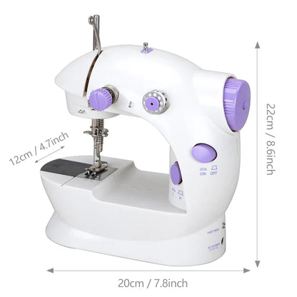 Skanto | Portable Electric Household Sewing Machine | Beginner-Friendly with Light & Speed Control - DIY Home Sewing Machine Accessories