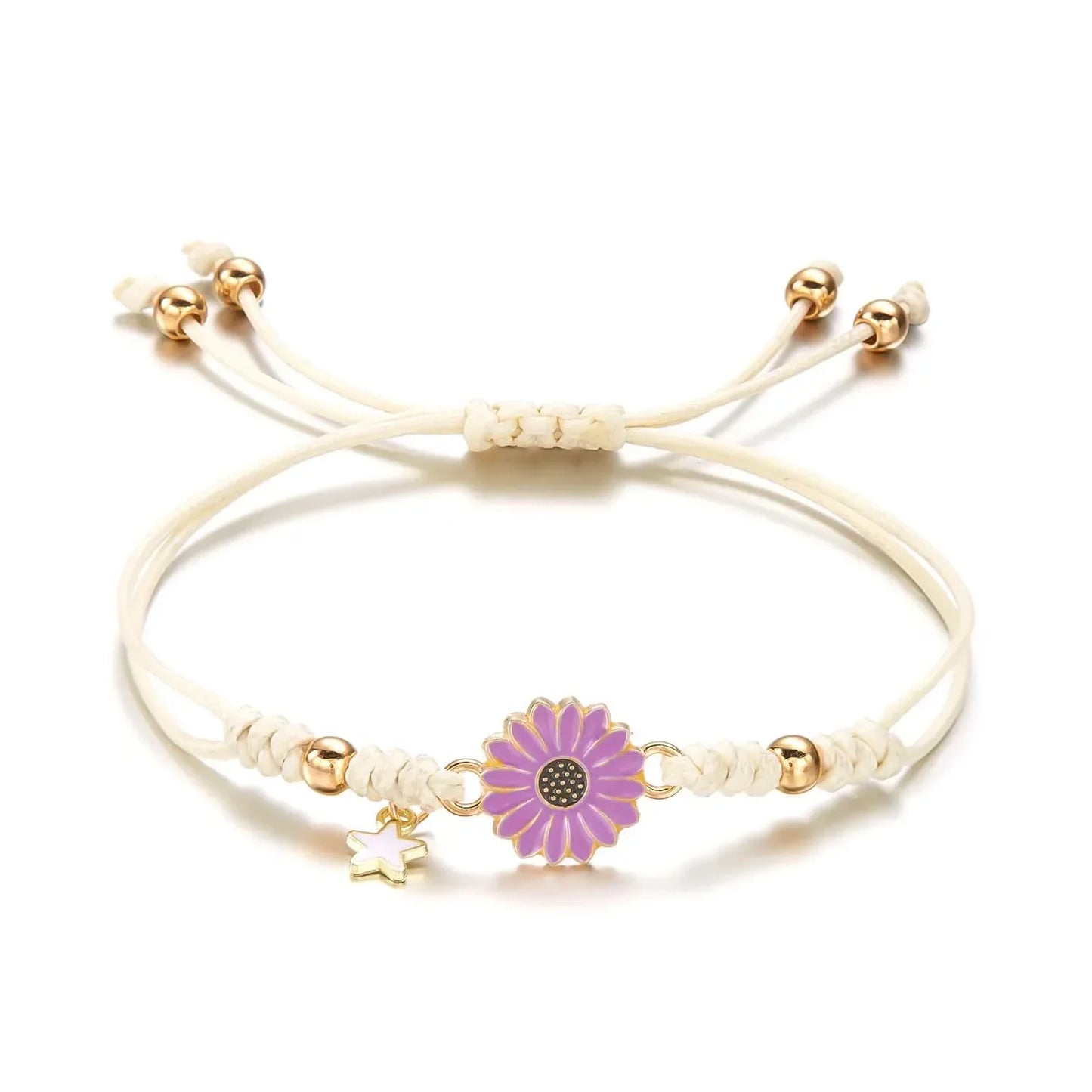 Skanto | Braided Feminine Flower Star Bracelet