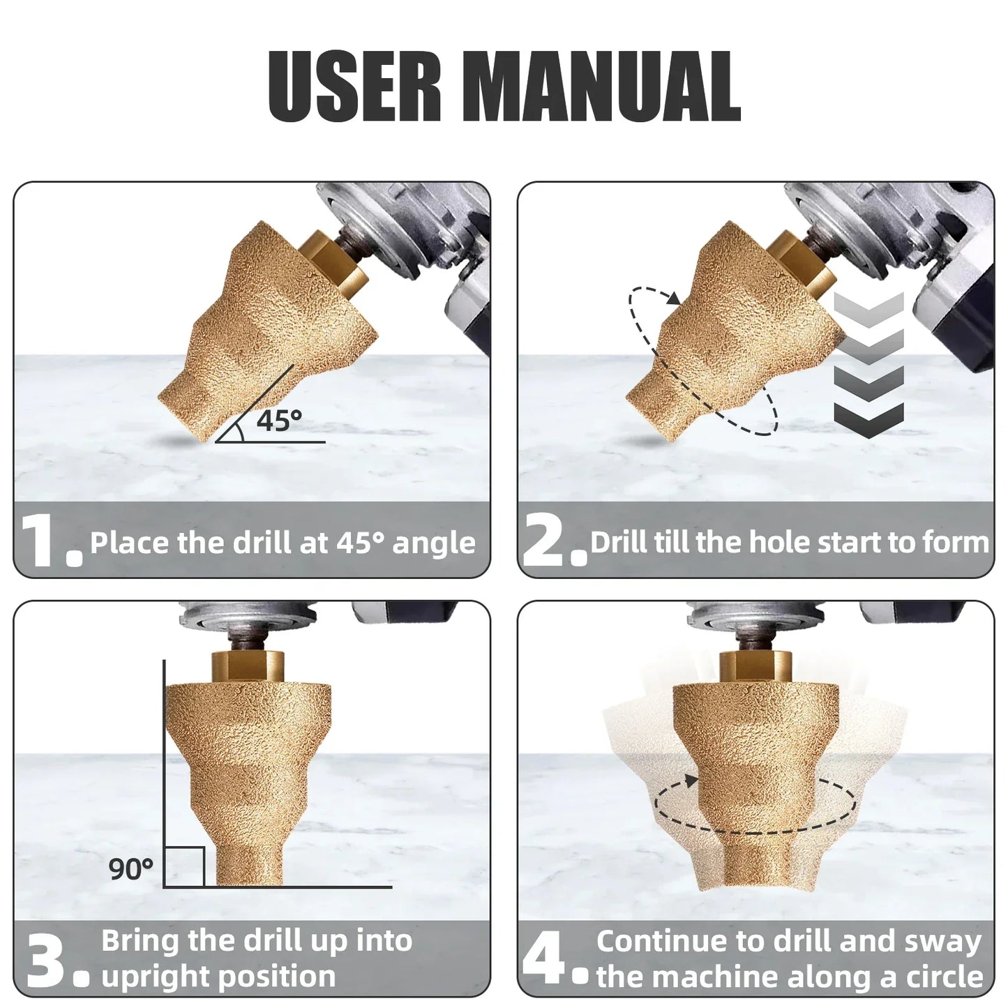 BowLift | Diamond Step Chamfer Drill Bit
