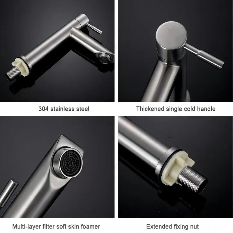 Skanto | Stylish Luxury Steel Basin Mixer for Bathroom