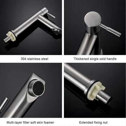 Skanto | Stylish Luxury Steel Basin Mixer for Bathroom